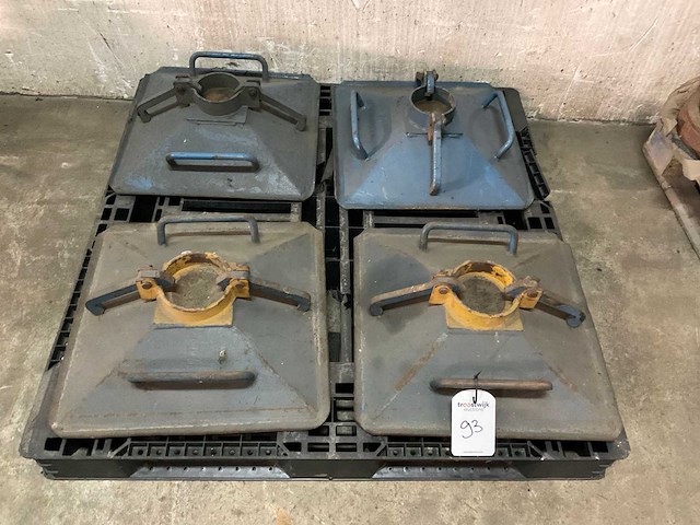 P&h stempelplaat voor telekraan (4x) - afbeelding 1 van  1