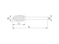 Phantom stiftfrees hm vlamvorm 6mm 4 diameter (10x) - afbeelding 2 van  3