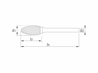 Phantom stiftfrees hm vlamvorm 6mm 4 diameter (10x) - afbeelding 2 van  3