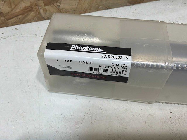 Phantom uni hss-e machinetap din 374 metrisch fijn voor doorlopende gaten mf52x1,5 - afbeelding 1 van  6