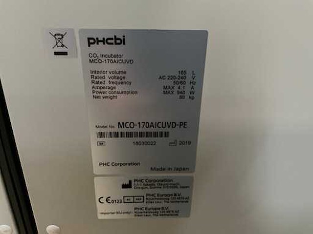 Phcbi co2-incubator - afbeelding 6 van  6