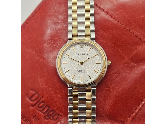 Philip endio diamond jewelry two tone horloge - afbeelding 1 van  6