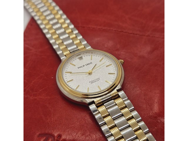 Philip endio diamond jewelry two tone horloge - afbeelding 3 van  6