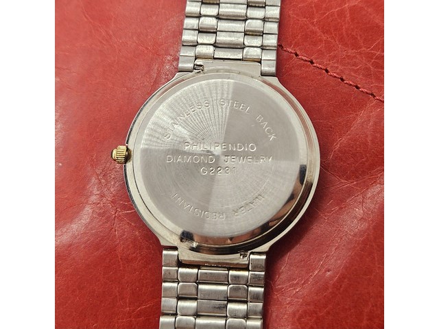 Philip endio diamond jewelry two tone horloge - afbeelding 6 van  6