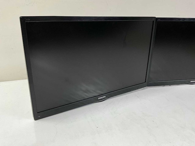 Philips - 243v5l rl2455 - monitor (2x) - afbeelding 2 van  5
