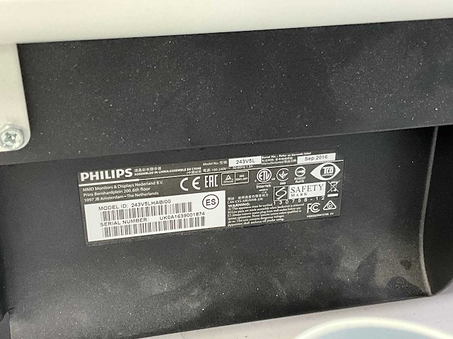 Philips - 243v5l rl2455 - monitor (4x) - afbeelding 4 van  8