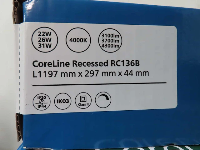 Philips - coreline recessed rc136b - 31s_37s_43s/840 psd - led paneel (13x) - afbeelding 3 van  4