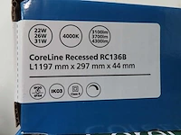 Philips - coreline recessed rc136b - 31s_37s_43s/840 psd - led paneel (13x) - afbeelding 3 van  4