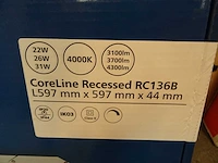 Philips - coreline recessed rc136b - led paneel (5x) - afbeelding 3 van  3