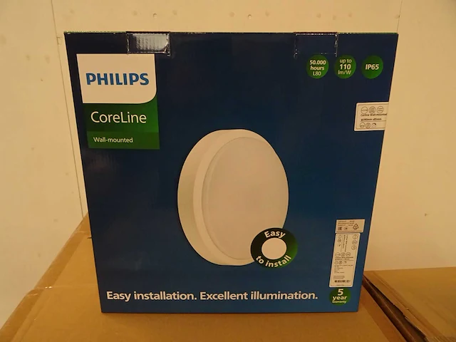 Philips - coreline wall-mounted - wl140v led12_20s - wandarmatuur (9x) - afbeelding 1 van  2