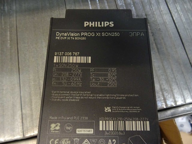 Philips - dynavision prog xt son250 - voorschakelapparaat (4x) - afbeelding 2 van  2
