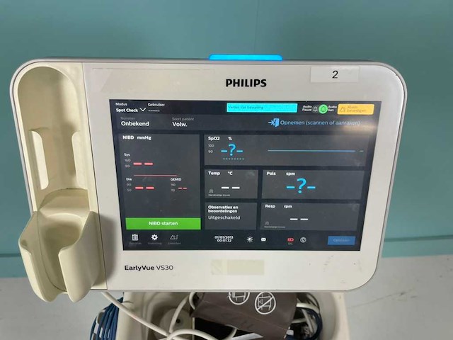 Philips - earlyvue vs30 - vitale tekenenmonitor - afbeelding 2 van  6