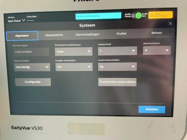 Philips - earlyvue vs30 - vitale tekenenmonitor - afbeelding 3 van  6