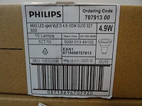Philips - mas led spot vle d 4.9-50w gu10 927 - led spot (40x) - afbeelding 3 van  3