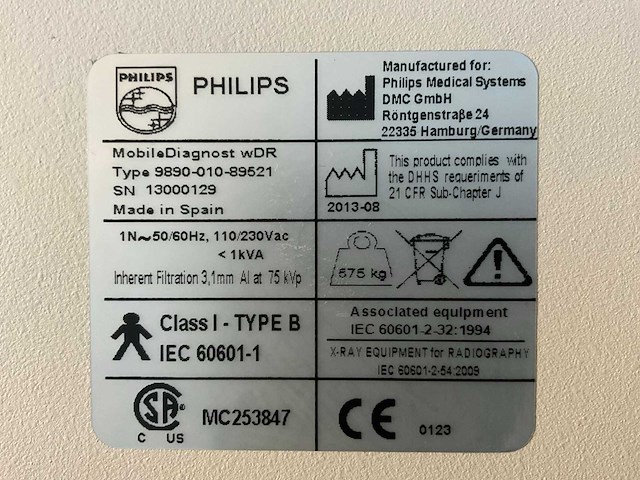 Philips - mobile diagnost - mobiel röntgentoestel - 2013 - afbeelding 7 van  16