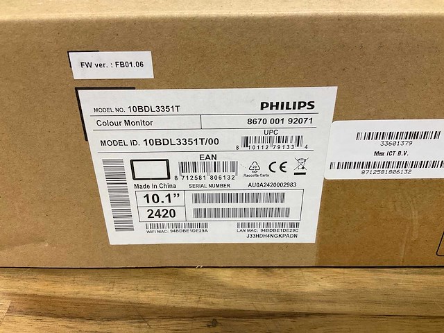 Philips 10bdl3351t/00 monitor - afbeelding 2 van  3