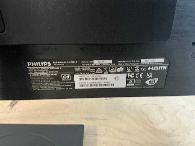 Philips 222s1ae/00 monitor - afbeelding 3 van  5