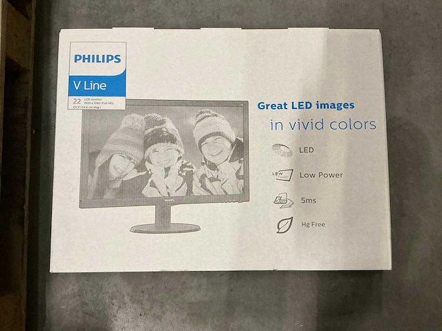 Philips 223v5lsb v line lcd monitor - afbeelding 2 van  4
