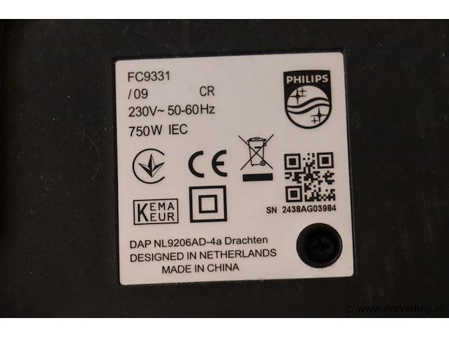 Philips 3000 series zakloze stofzuiger fc9331 fc9331/09 - afbeelding 4 van  4