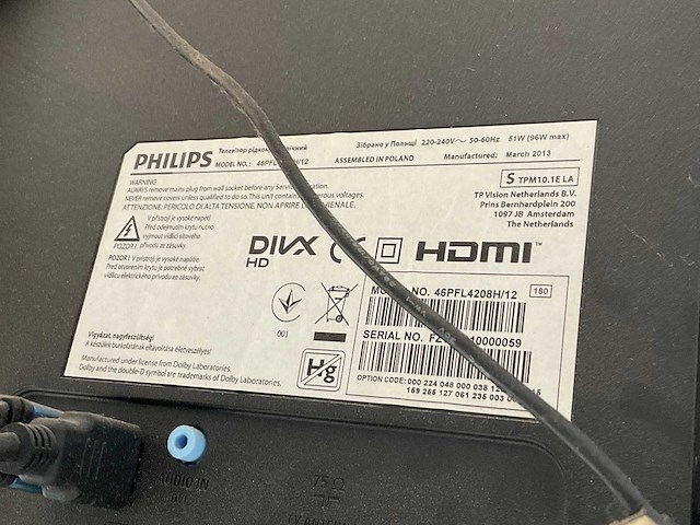 Philips 46” televisie - afbeelding 2 van  2