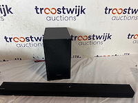 Philips 499p9h – 49 inch curved monitor + samsung hw-t420 soundbar met draadloze subwoofer