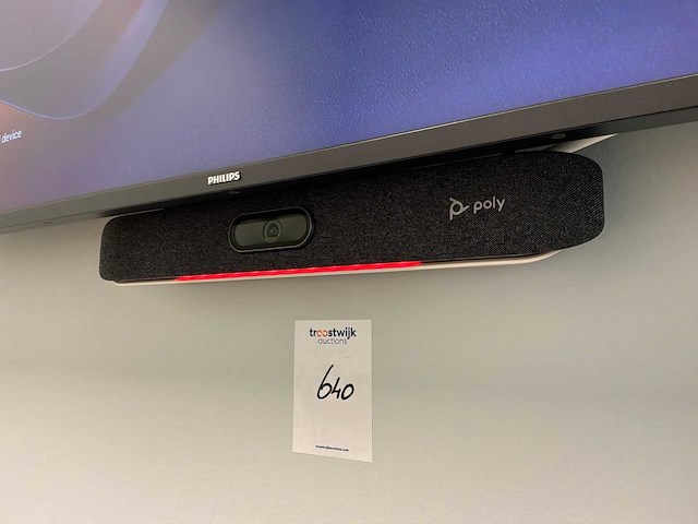 Philips 55bdl3650q 55" professioneel display met poly videoconferentiesysteem - afbeelding 1 van  3