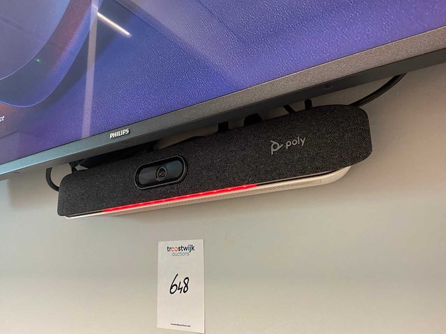 Philips 55bdl3650q 55" professioneel display met poly videoconferentiesysteem - afbeelding 2 van  6