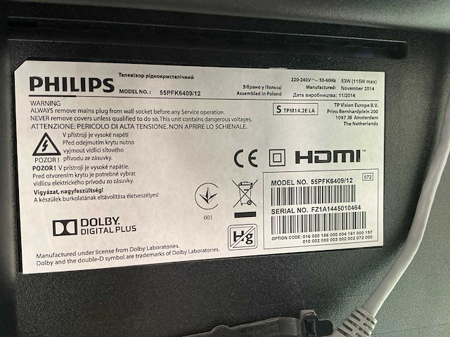 Philips 55pfk6409/12 55” televisie - afbeelding 7 van  7