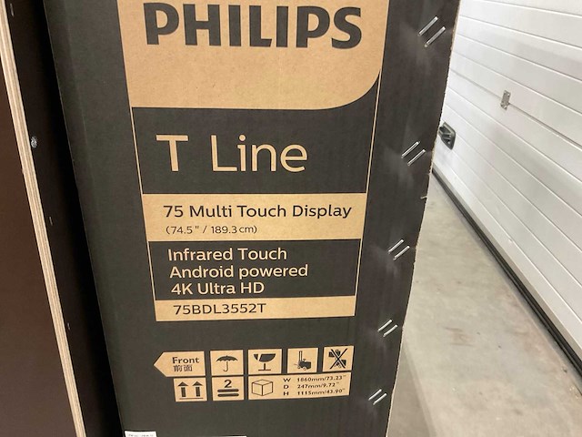 Philips 75bdl3552t multi touch display - afbeelding 2 van  4