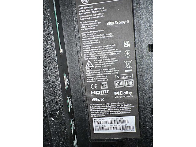 Philips 77oled759/12 zwart televisie en accessoires - afbeelding 3 van  6