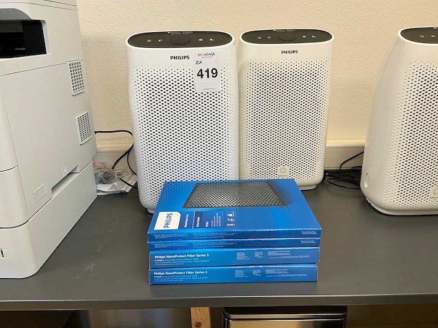 Philips ac1214 luchtreiniger (2x) - afbeelding 1 van  5