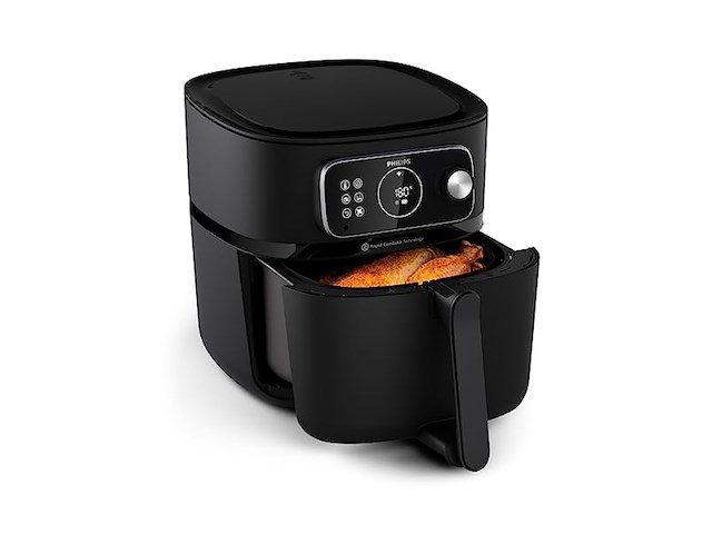 Philips airfryer combi xxl connected hd9875/90 zwart - afbeelding 1 van  4