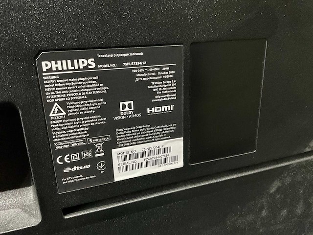 Philips ambilight 75pus7354/12 75” ultra hd televisie - afbeelding 6 van  12