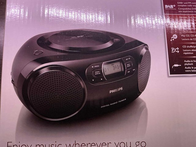 Philips azb55/12 dab+ radio/cd - afbeelding 1 van  7