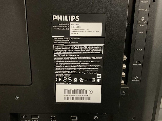 Philips bdl3230ql 32” led display - afbeelding 5 van  6