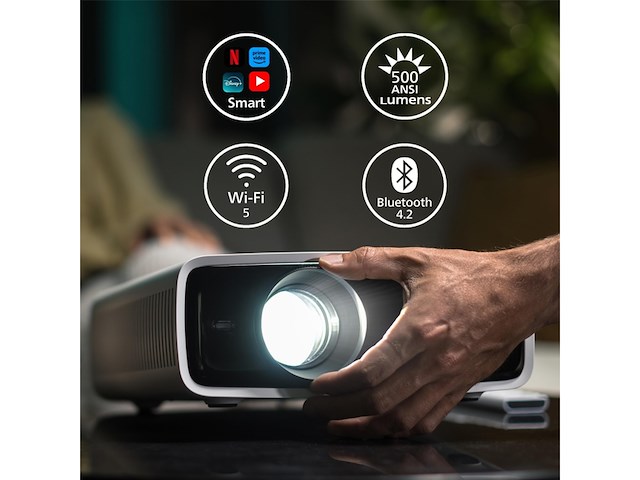 Philips beamer neopix 550 smart full hd 1080p 500 lumen 100 inch - afbeelding 2 van  6