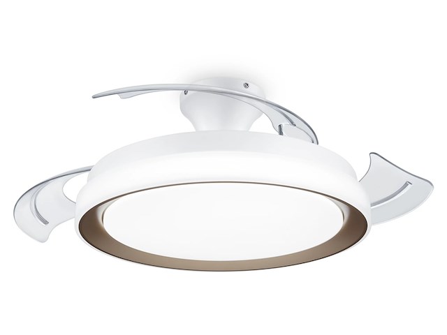 Philips bliss led-plafondlamp met ventilator goud - afbeelding 1 van  3