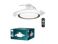 Philips bliss led-plafondlamp met ventilator goud - afbeelding 3 van  3