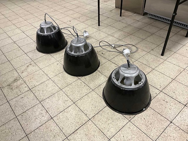 Philips circuit emaille hanglampen (3x) - afbeelding 1 van  6