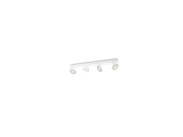 Philips clockwork opbouwspot 4 lichtpunten wit - afbeelding 1 van  3