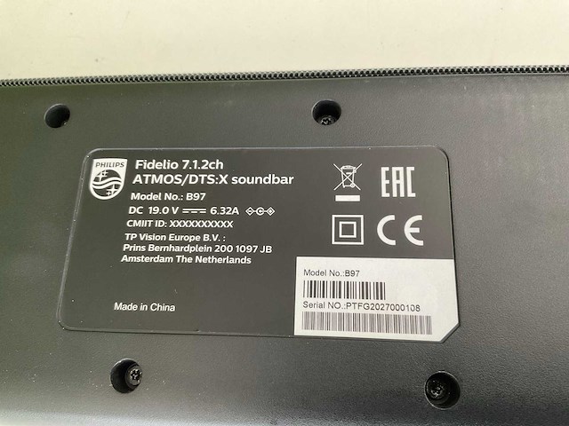 Philips fidelio 7.1.2ch soundbar - afbeelding 7 van  9