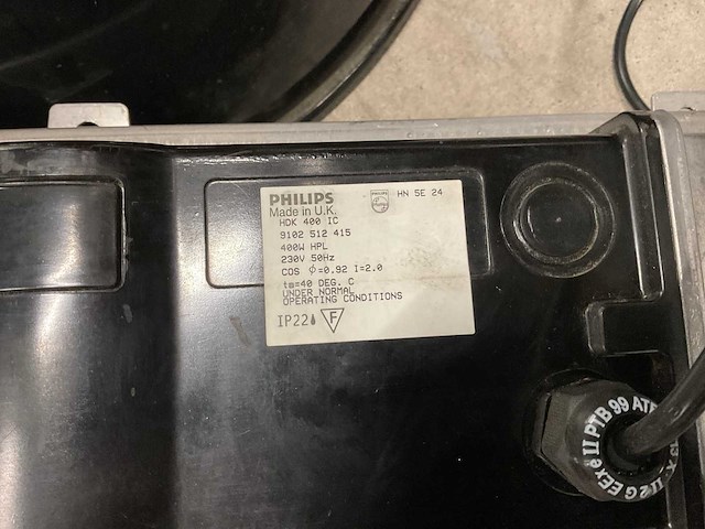 Philips hdk 400 ic industriële hanglamp (4x) - afbeelding 5 van  5