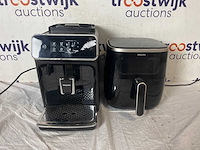Philips lattego 2200 serie ep2231/40 - espressomachine - zwart/rvs + philips 3000 series airfryer xl + dreame d9 smart + crosley voyager retro - platenspeler
