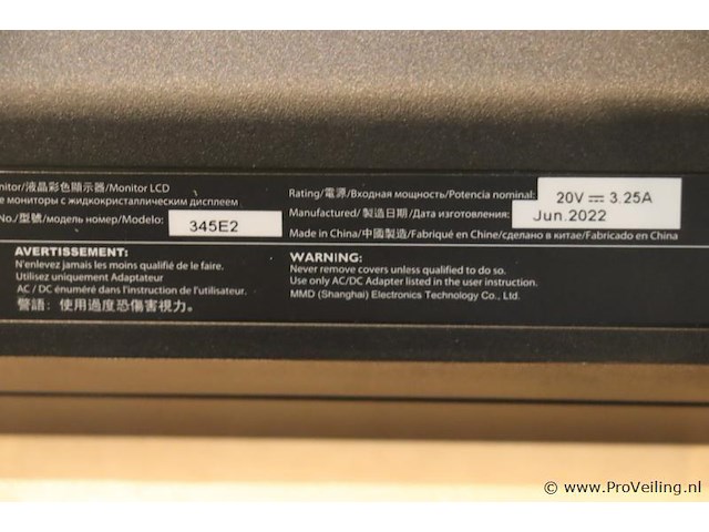 Philips lcd-monitor 34" - model 345e2ae/00 - afbeelding 4 van  4