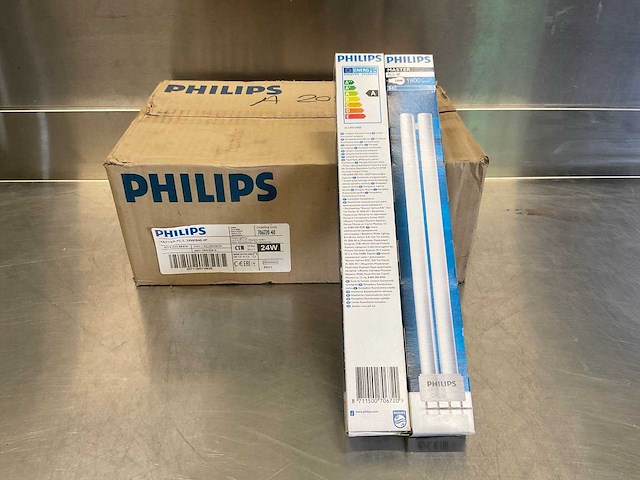 Philips master pl-l 4p fluorescentie lamp (24x) - afbeelding 1 van  6