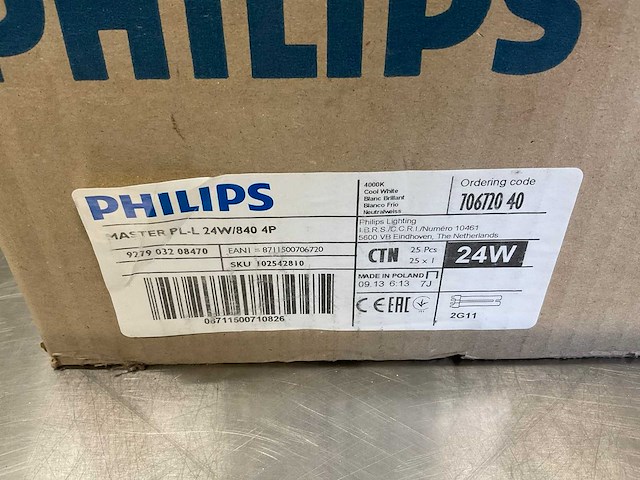 Philips master pl-l 4p fluorescentie lamp (24x) - afbeelding 6 van  6