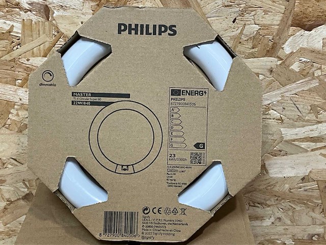 Philips master tl e super 80 22w - 840 koel wit | 21.5cm (11x) - afbeelding 2 van  4