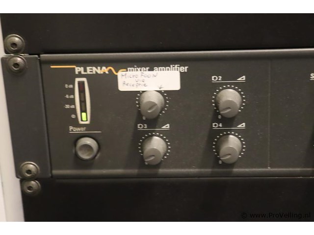 Philips model plena bgm source cd/mp3-speler, mixer amplifier, booster amplifier & tafelmodel microfoon/oproeppost - afbeelding 4 van  6