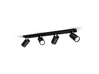 Philips opbouwspot kosipo 4-lichts zwart - afbeelding 1 van  2