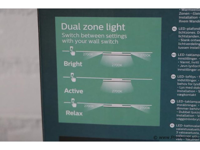Philips ozziet plafondlamp cl570 - 2 stuks - afbeelding 6 van  7